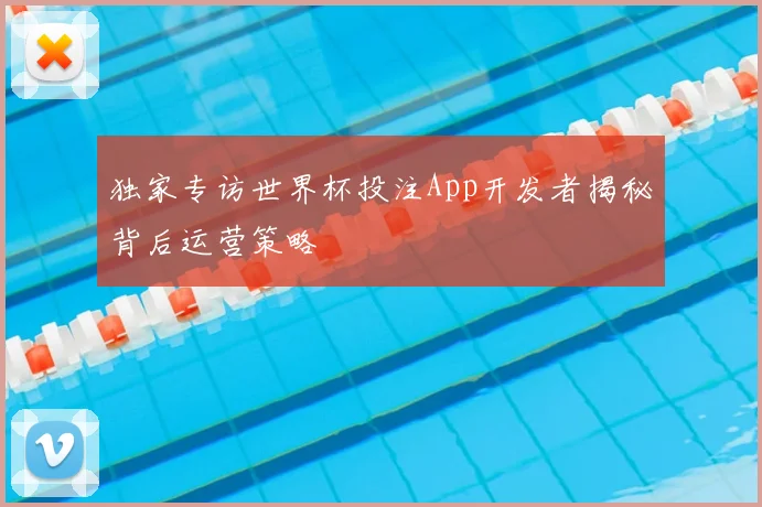 独家专访世界杯投注App开发者揭秘背后运营策略